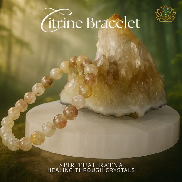 Natural Citrine bracelet with certificate