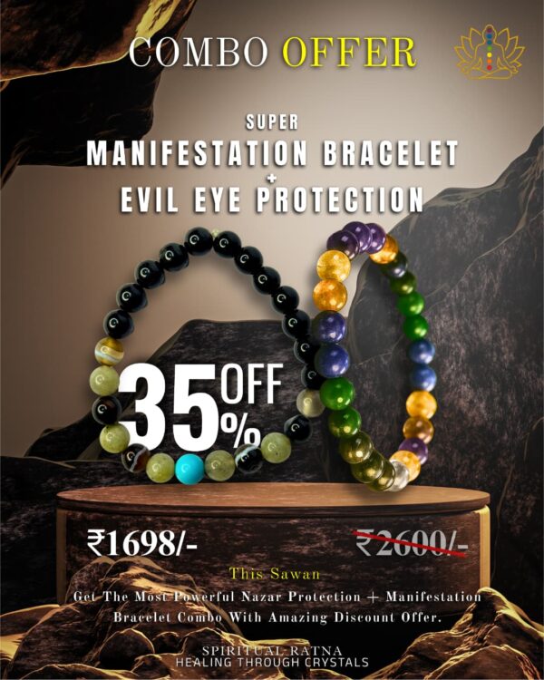 Manifestation Bracelet + Evil eye Protection