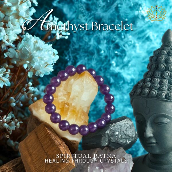 Natural Amethyst Premium Bracelet with Certificate