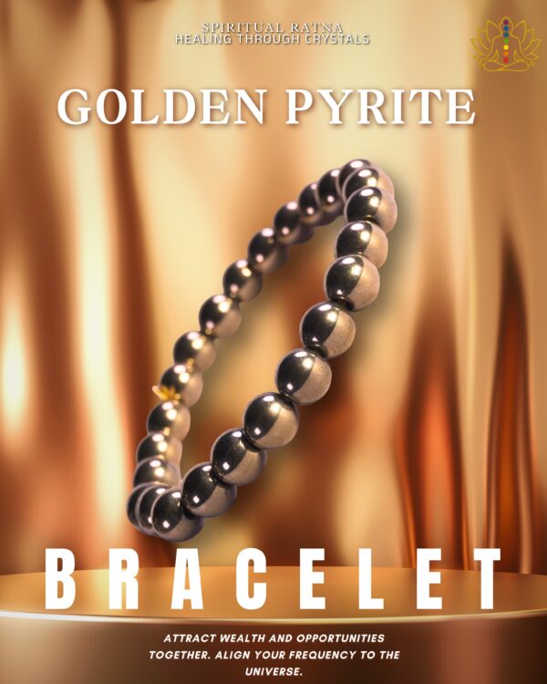 Golden Pyrite Bracelet – Attract Wealth, Confidence & Success